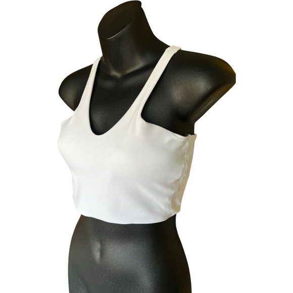 🌸4/$50🌸 Lululemon Bend This V and Racer Bra – White (Reversible) - Picture 4 of 13